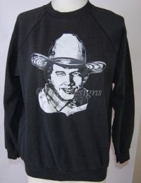 GEORGE STRAIT Black Sweatshirt Sz Large - Vintage